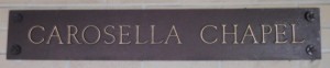 Carosella Chapel Sign