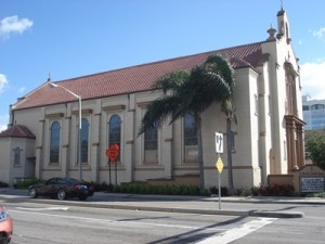 Side view of St. Martha Church     